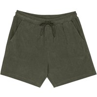 Native Spirit Men's Terry Towel Shorts in Khaki | Size: XL