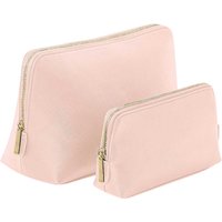 Bagbase Boutique Leather-Look PU Toiletry Bag in Pink | Size: Large