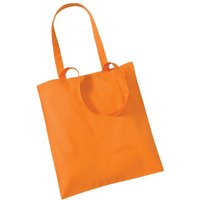 Westford Mill Women's Bag For Life Long Handle Tote Bag in Orange