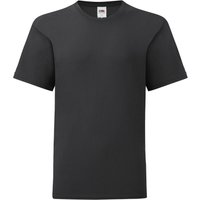 Fruit of the Loom Iconic 150 T-Shirt in Black | Size: 5-6 Years
