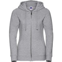 Russell Women's Authentic Full Zip Hoodie in Grey | Size: Small