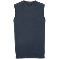 Knitted V Neck Sleeveless Sweatshirt