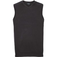Knitted V Neck Sleeveless Sweatshirt