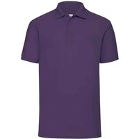 Fruit of the Loom Men's 65 35 Polo Shirt in Purple | Size: Large