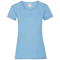 Fruit of the Loom Women's Valueweight Heather Lady Fit T-Shirt in Light Blue | Size: 10