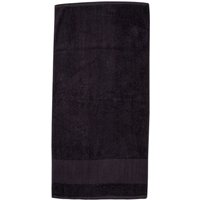 Towel City Bordered Printable Bath Towel in Black