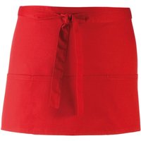 Premier Colours 3 Pocket Short Apron in Red