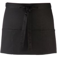 Premier Colours 3 Pocket Short Apron in Black