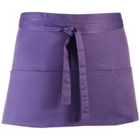 Premier Colours 3 Pocket Short Apron in Purple