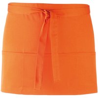 Premier Colours 3 Pocket Short Apron in Orange