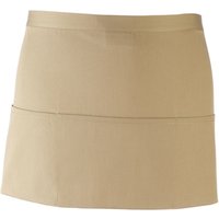 Premier Colours 3 Pocket Short Apron in Khaki
