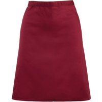 Premier Colours Mid Length Apron in Burgundy