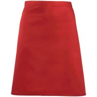Premier Colours Mid Length Apron in Red