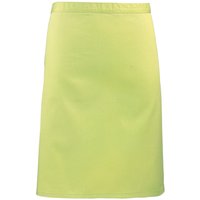 Premier Colours Mid Length Apron in Lime