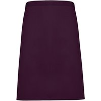 Premier Colours Mid Length Apron in Aubergine