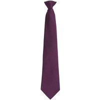 Premier Colours Fashion Plain Clip-On Tie in Purple