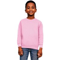 Casual Classics Blended Ringspun Cotton Sweatshirt in Light Pink | Size: 1-2 Years