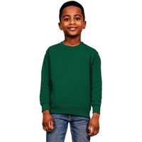 Casual Classics Blended Ringspun Cotton Sweatshirt in Dark Green | Size: 1-2 Years