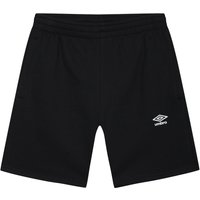 Umbro Men's Fleece Logo Casual Shorts in Black | Size: Small