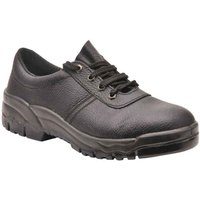 Portwest Men's Steelite S1P Leather Safety Shoes in Black | Size: 8