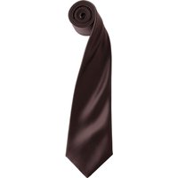 Premier Colours Satin Tie in Brown