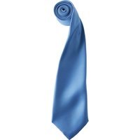 Premier Colours Satin Tie in Mid Blue