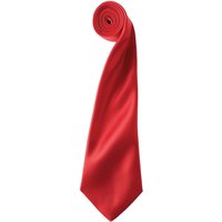 Premier Colours Satin Tie in Red