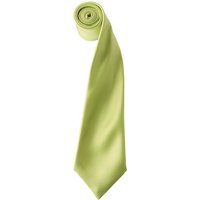Premier Colours Satin Tie in Lime