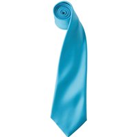Premier Colours Satin Tie in Turquoise
