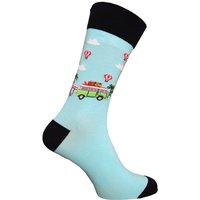 Simply Essentials Men's Toys Campervan Socks in Light Blue | Size: 6-11