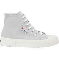 Superga Women's 2696 Stripe High Tops in Grey | Size: 5.5
