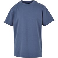 Build Your Brand Plain Dark Grey T-Shirt in Blue | Size: 7-8 Years