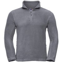 Russell Men's Quarter Zip Fleece Top in Grey | Size: XL