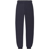 Fruit of the Loom Elasticated Hem Jogging Bottoms in Mid Navy | Size: 5-6 Years