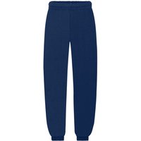 Fruit of the Loom Elasticated Hem Jogging Bottoms in Navy | Size: 7-8 Years
