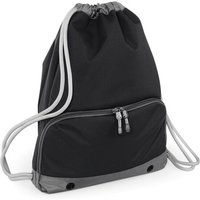 Bagbase Men's Athleisure Drawstring Bag in True Black