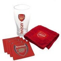 Arsenal FC Wordmark Crest Bar Set in Wine