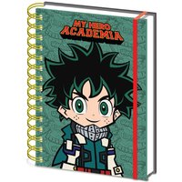 My Hero Academia Chibi A5 Notebook in Green