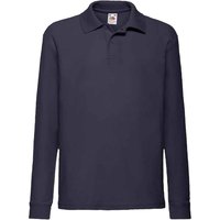 Long Sleeve Pique Polo Shirt Mid