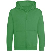 AWDis Cool Zoodie Full Zip Hoodie in Green | Size: 3-4 Years