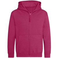AWDis Cool Zoodie Full Zip Hoodie in Pink | Size: 5-6 Years