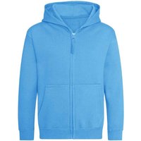 AWDis Cool Zoodie Full Zip Hoodie in Blue | Size: 5-6 Years