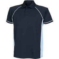 & Piped Performance Polo Shirt Dark