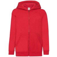 Fruit of the Loom Hooded Sweatshirt in Red | Size: 5-6 Years