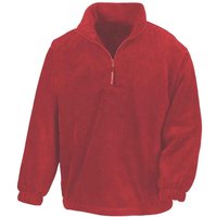 Result Men's Polartherm Zip Neck Fleece in Red | Size: Medium
