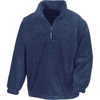 Result Men's Polartherm Zip Neck Fleece in Navy | Size: Large