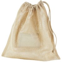 Westford Mill Men's Cotton Drawstring Bag in Natural | Size: Large