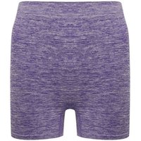 Tombo Women's Melange Seamless Shorts in Purple | Size: Large/XL
