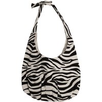Luna Cove Women's Zebra Tote Bag in Black