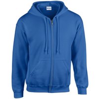 Gildan Men's Heavy Blend Full Zip Hoodie in Blue | Size: 4XL